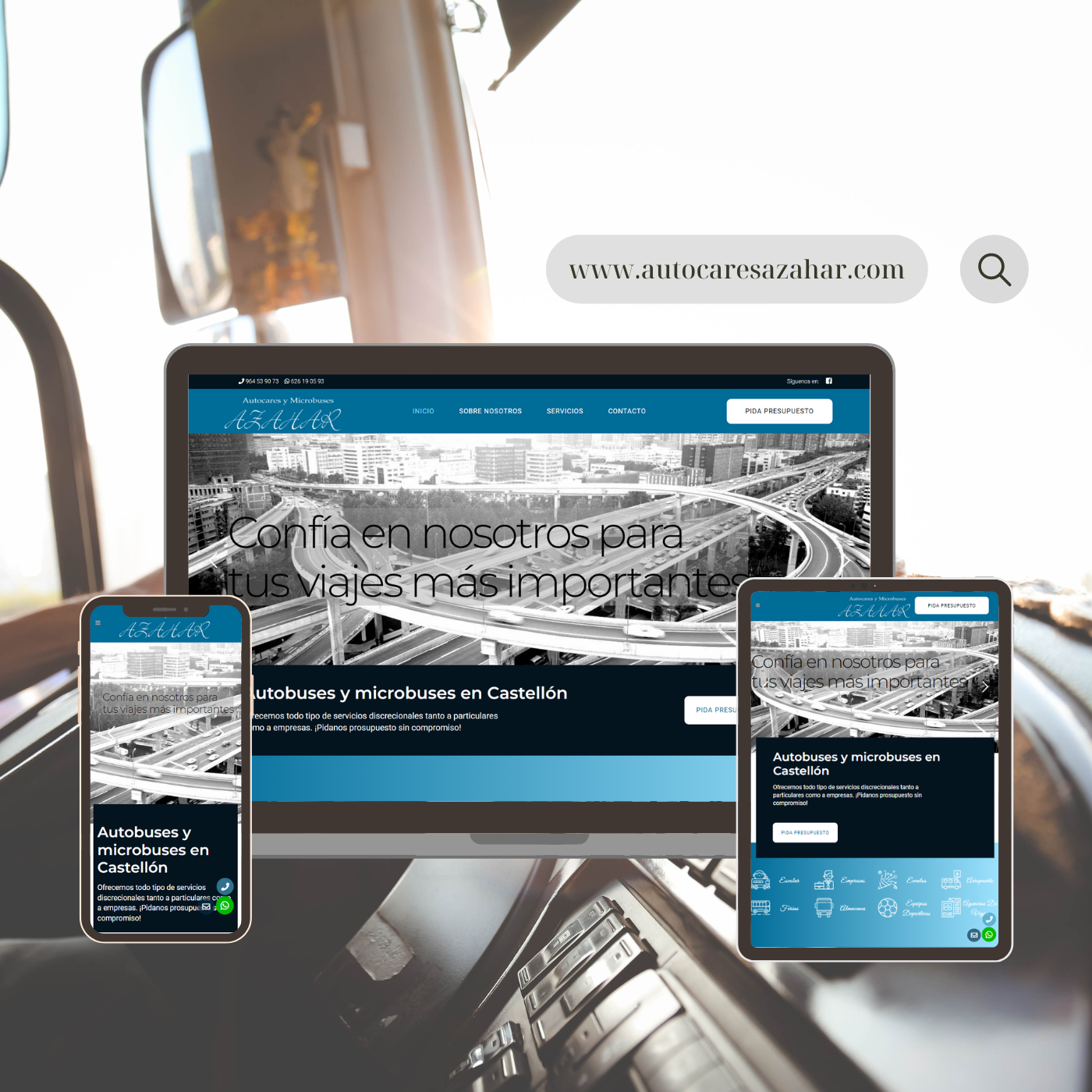 Páginas web para empresas de autocares