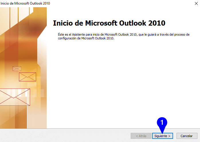 Asistente para configurar outlook 2010