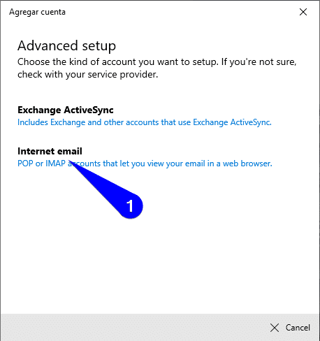 Configurar correo en Correo de Windows