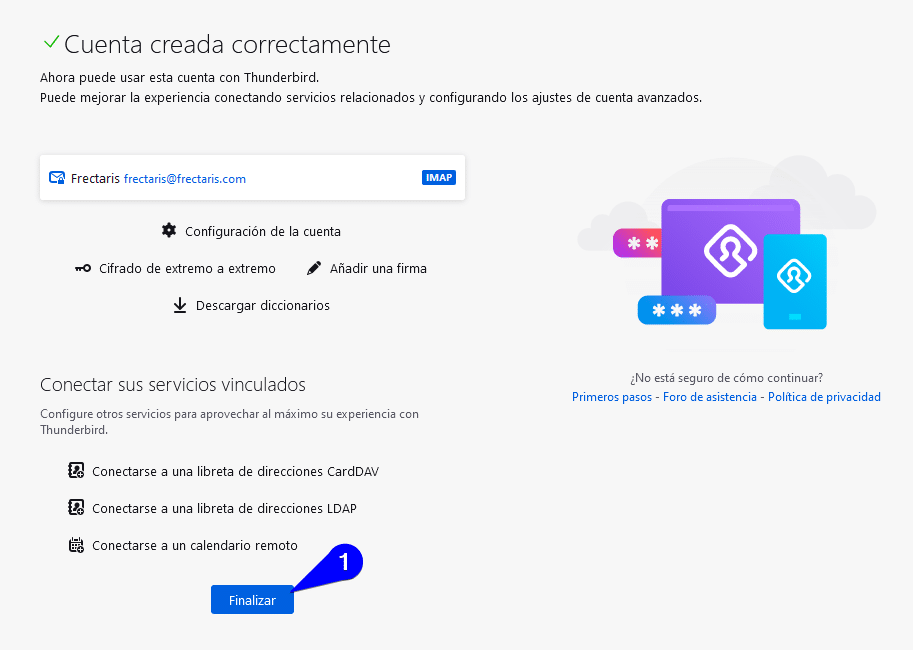 Configuración Thunderbird